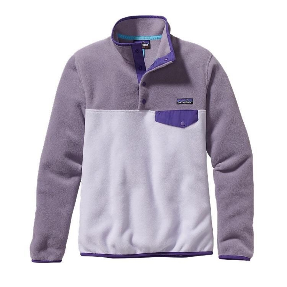 EUC Patagonia purple snap-T fleece pullover medium